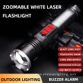 Modes Camping Aluminum Buzzer Alarm Led Flashlight